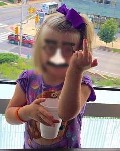 This is what Sydney thinks of cancer.  Well, actually she just has a boo boo on her finger.