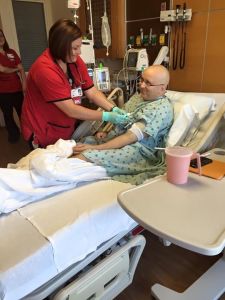 The Blinatumomab being started.